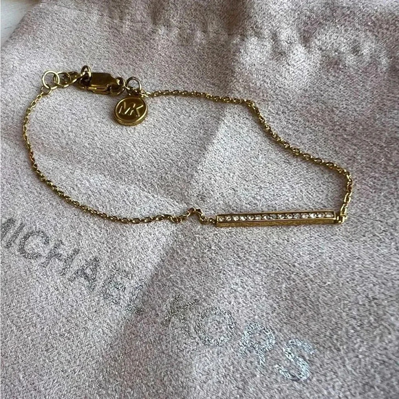 Michael Kors Sparkling Pave Crystal Bar Bracelet - Picture 2 of 6